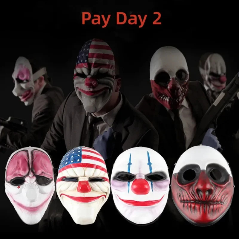 Party Games In Steam - หน้ากากคอสเพลย์ Steam Game Pay Day 2