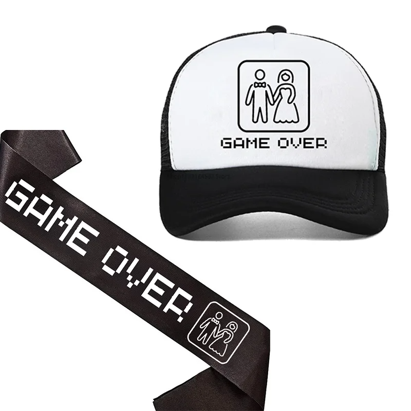 Party Games No Supplies - สายสะพายข้างเจ้าบ่าวตัวใหม่ หมวกเกมโอเวอร์ สำหรับงานปาร์ตี้สละโสด งานเลี้ยงสละโสดชาย ของตกแต่งงานแต่งงาน งานหมั้น