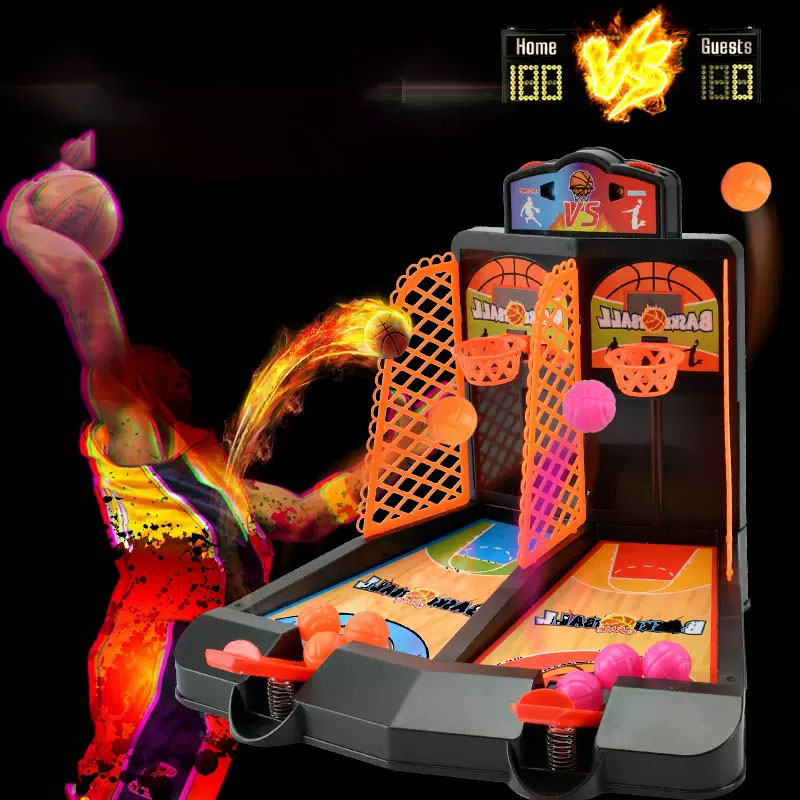 Party Games Classic - มินิบาสเก็ตบอล สนุกสนาน คาร์นิวัลคลาสสิค อาร์เคด บาสเก็ตบอลตั้งโต๊ะ แบบดันลูกออกด้วยนิ้ว