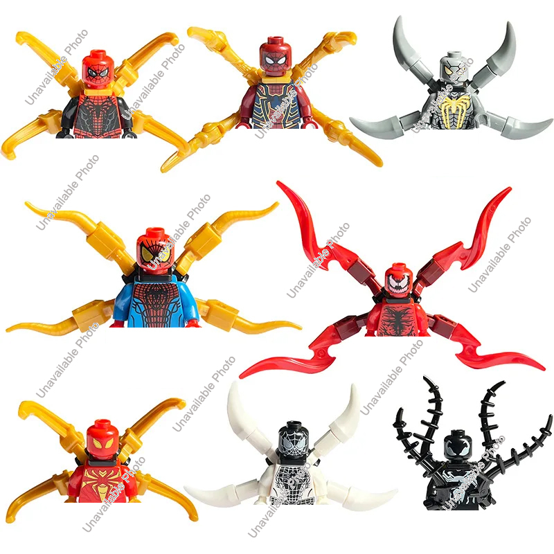 Lego Set Creator - ฮอตทอยส์ ชุดตัวต่อซูเปอร์ฮีโร่มาร์เวล 8 ชิ้น ตัวละครอนิเมะ สไปเดอร์แมน