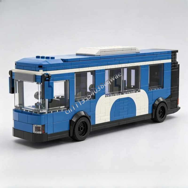 Party Games Bus - 426 ชิ้นส่วน โมเดลรถบัสเมโทรซิตี้ ชุดตัวต่อ DIY แบบกำหนดเอง
