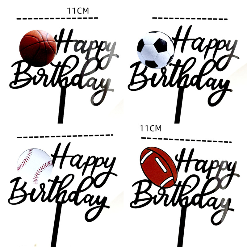 ท็อปเปอร์ตกแต่งเค้กธีมกีฬาบาสเ - Party Games No Supplies บทวิจารณ์และราคา
