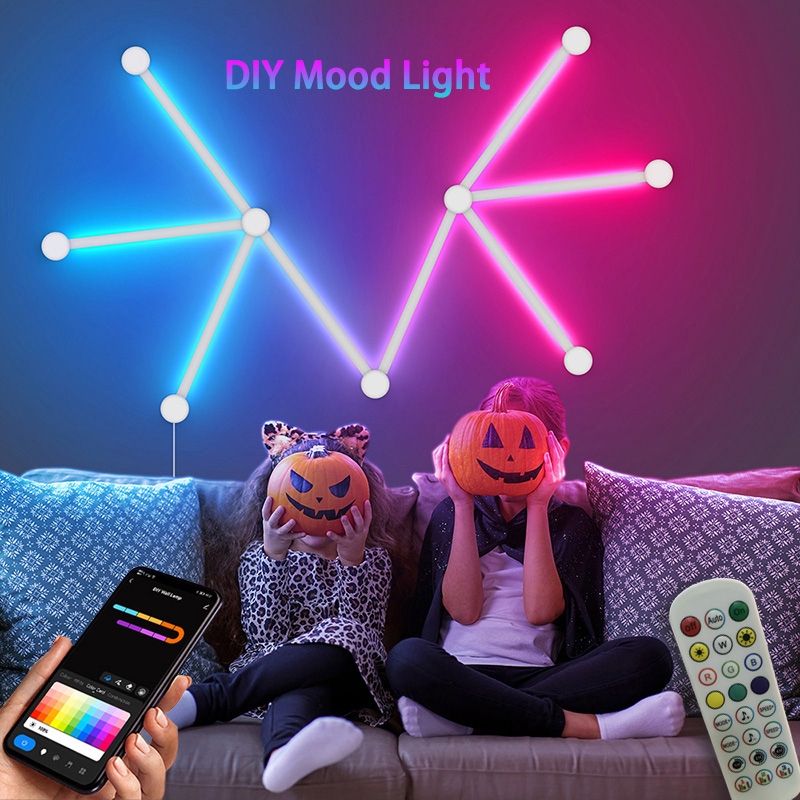 โคมไฟติดผนัง RGB อัจฉริยะ, ไฟ  - Party Games Groups บทวิจารณ์และราคา