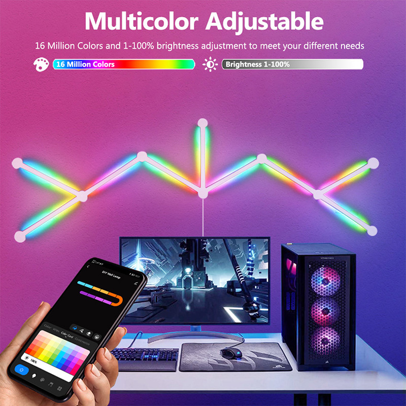 โคมไฟติดผนัง RGB อัจฉริยะ, ไฟ  - Party Games Groups บทวิจารณ์และราคา