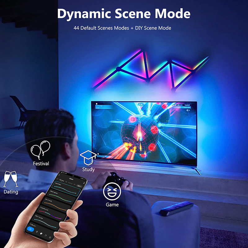 โคมไฟติดผนัง RGB อัจฉริยะ, ไฟ  - Party Games Groups บทวิจารณ์และราคา