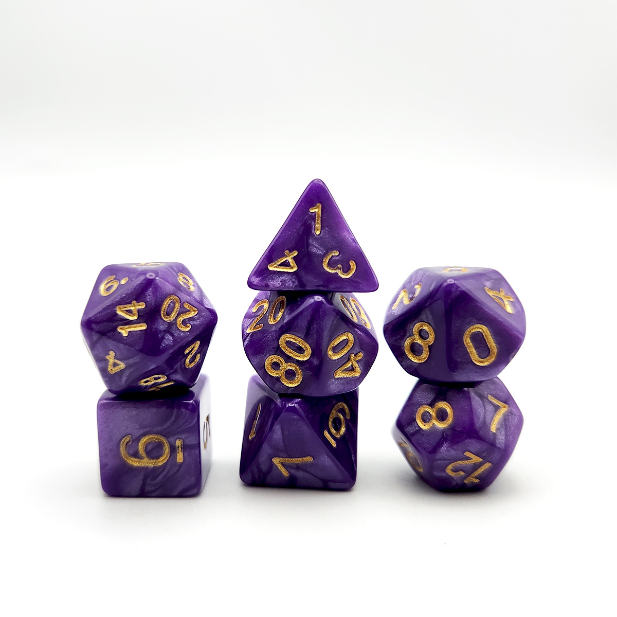 ชุดลูกเต๋า 7 ชิ้น พร้อมพื้นผิว - Party Games Mystery บทวิจารณ์และราคา