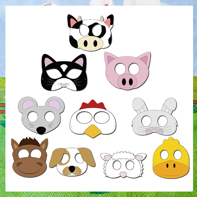 หน้ากากกระดาษลายการ์ตูนสัตว์ธี - Party Games No Supplies บทวิจารณ์และราคา