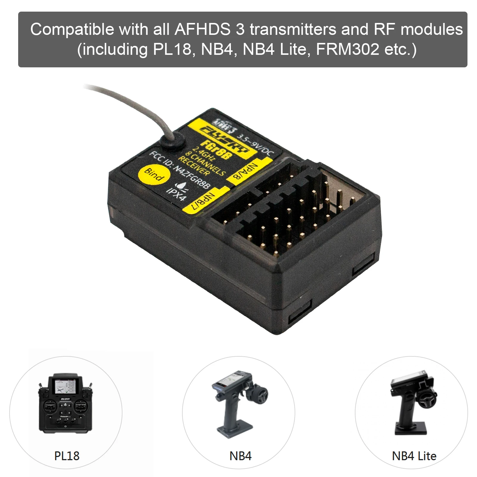 FLYSKY FGR8B PWM/ PPM/ i-bus O - Party Games Bus บทวิจารณ์และราคา